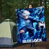 1pc Soccer Spirit Action Outdoor Blanket, Soft And Comfortable Blanket, Casual Warm, Camping Travel Blanket, Birthday Gift. M7140122