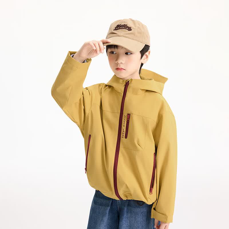 Boys' Casual Hooded Zipper Jacket