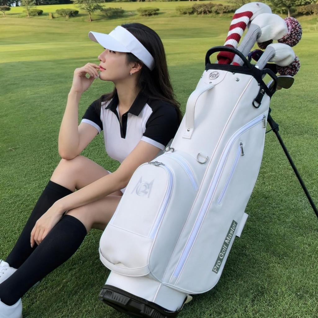 Golf Stand Bag Seven-Compartment with Double Strap for Walking