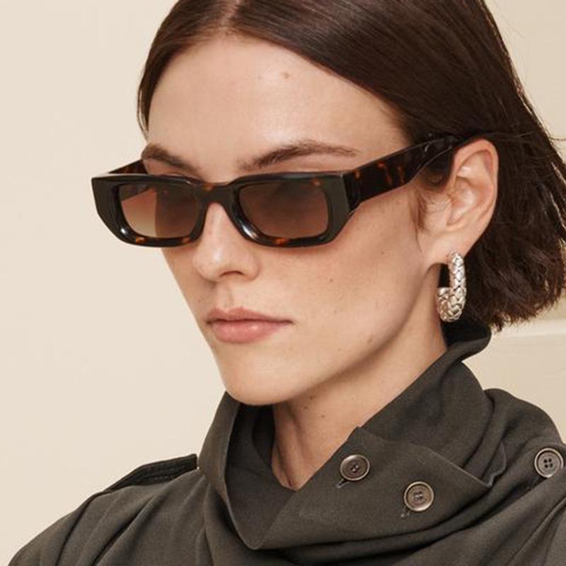 Fashion Square Small Frame Sunglasses Retro Brand Designer Sun Glasses Uv400 Shades Eyewear Men Goggles Trendy Glasses