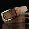 Durable Cowboy Leather Belt Casual Vintage Pin Buckle Waistband Pants Bands Men's Belt Business Belt