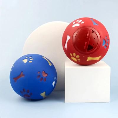 Interactive Pet Feeder Treat Ball - Rubber Chew Dispenser Cat Toy Dog Training Ball Food Leakage Feeder for Cats And Dogs