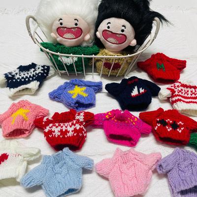 10cm Starfish Doll Clothes: Wool-Knit Terrier Outfit & Accessories