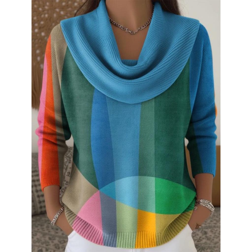 Damen Pullover Herbst Winter Mode Lässig Europäischer Amerikanischer Stil Warm Gemütlich Strick Oberteil