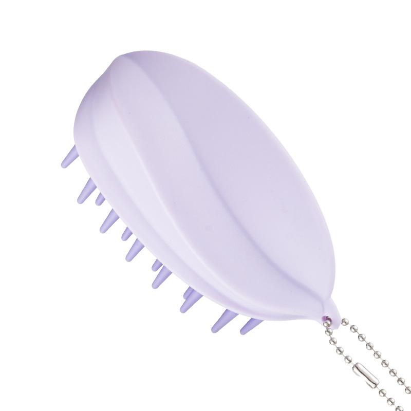 1pcs Silicone Scalp Brush Hair Washing Massager Comb for Sensitive Scalp Care and Daily Shower Routine
