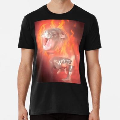 Moo Deng Bouncy Pig In Thai Fire Picture TheT-Shirt S-5XL Best T-Shirt