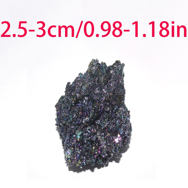 

Образец Красочные Натуральные Карбид Кремния Украшения Цвет Павлина Кристалл Камень 2.5-3cm