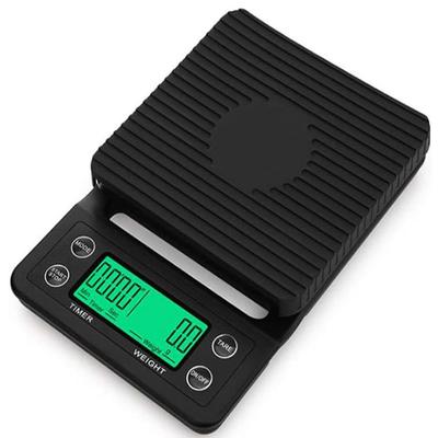Coffee Kitchen Digital Measuring Electronic Electronic with Timer Black Scale, Scale, Scale, Scale, Instrument, Scale, Balance, 0.1g Unit, 5kg,