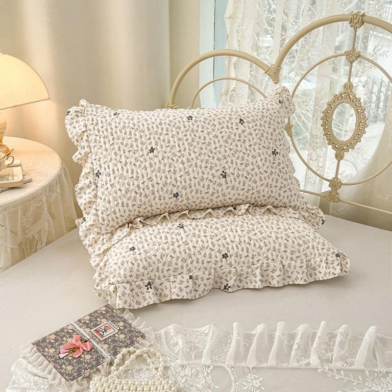 Lace Quilted Cotton Pillowcase Single Dormitory Pillowcase Cotton Inner Liner Sleeve Single and Double Universal Pillow Core Cover Home Textile