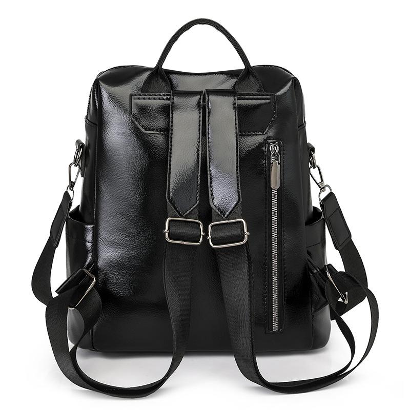 Chic Retro Leopard Print Women’s Backpack, Stylish 2-in-1 Design Can Handheld, Spacious Capacity, Perfect for Casual & Daily Use