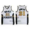 Mens Cotton Blend Basketball Jersey Vintage Style Tim Duncan Manu Ginobili Victor Wembanyama Dennis Rodman Fan Apparel
