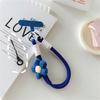 3D Braided Flower Phone Lanyard Keychain For iPhone 17 ProMax Girl Anti-Lost Knot Rope Strap Car Diy Accessories Fashion Keyring