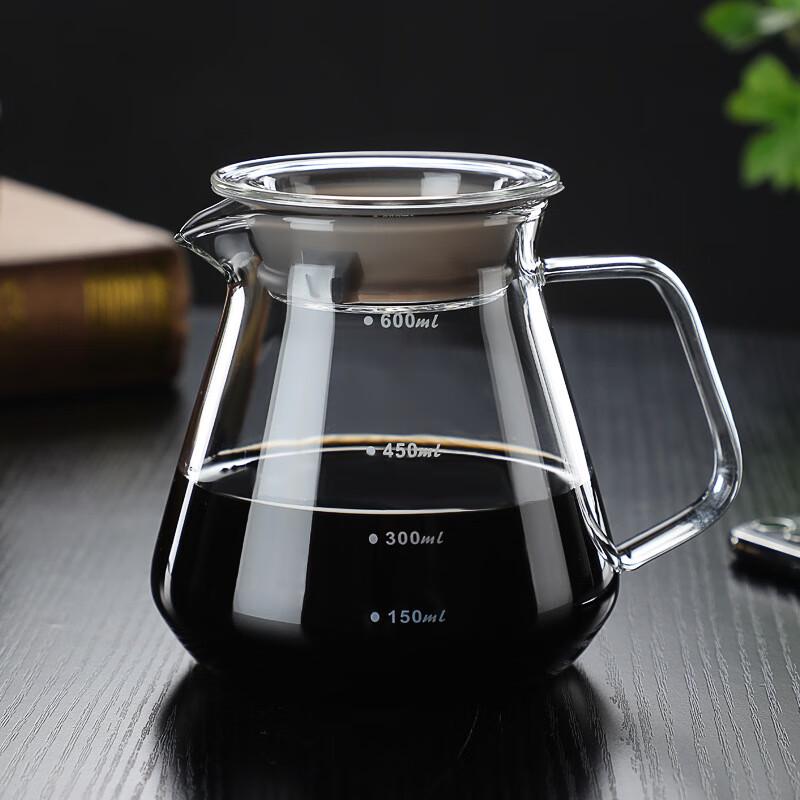 Shiki Pour-Over Glass Coffee Server with Large Handle