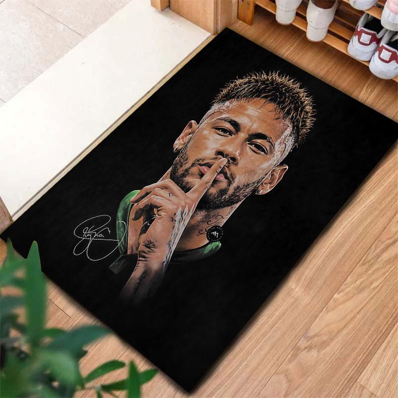 Neymar Carpet Rug for Living Room Bedroom Home Sofa Decoration,Kids play Non-slip Floor Mat