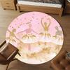 1pc Ballerina Ballet Round Chair mat Area Rug - Non-Slip, Floor Mat for Office, Bedroom, and Indoor Decor c1125616