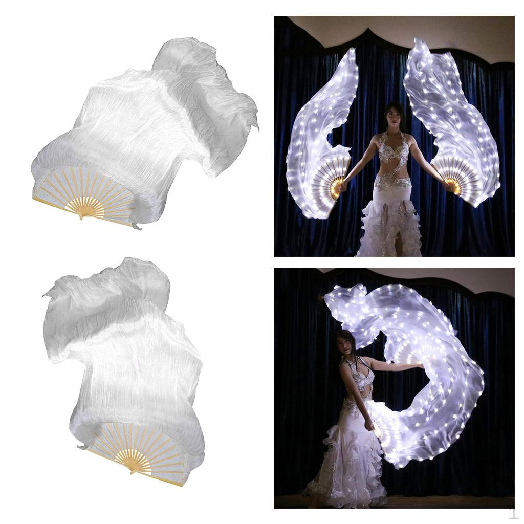 

2 шт. вуали шелковые веера для танца живота