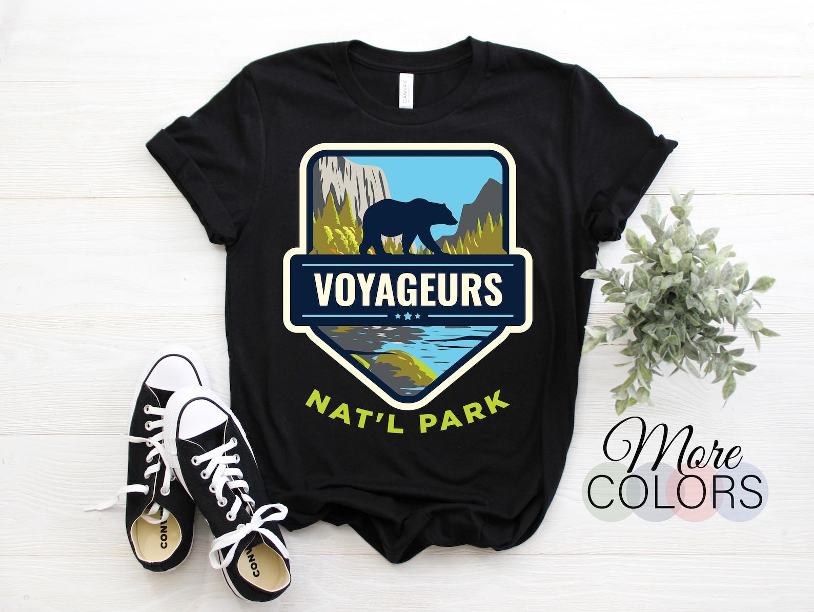 Voyageurs National Park US Vintage T-Shirt, USA Minnesota Parks Lover Gifts, Adventure Outdoors, Camping Hiking Travel Souvenirs Present, 130