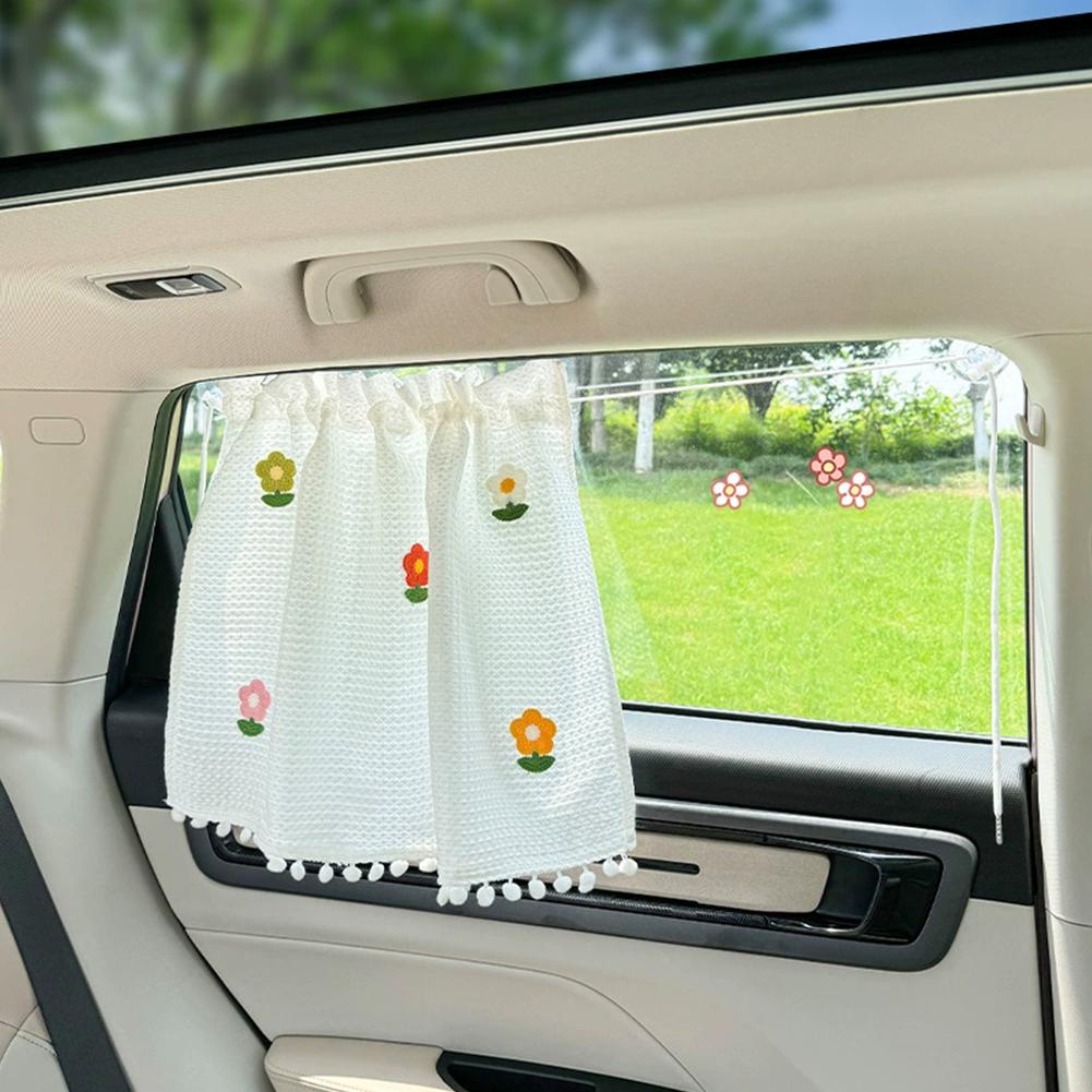 Suction Cup Curtain In The Car Window Sunshade Cover Cartoon Universal Side Window Sunshade UV Protection For Kid Baby Children