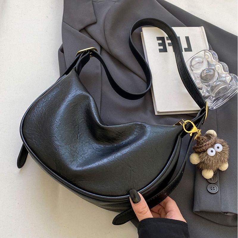 

Summer Best Selling Women s Fancy Shoulder Underarm Bag Black(Send pendant)