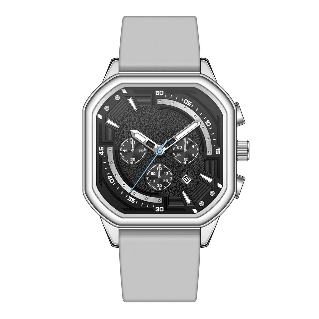 Lower Price Men's Quartz Watch 2026 High Quality Man Watch Customized Personalized Logo Rubber Band Slim Wrist Watches for Men