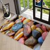 River Stone Carpet Mat Rug Home Decoration Living Room Entrance Floor Decor Garden Pathway Non Slip Rugs Welcome Mat