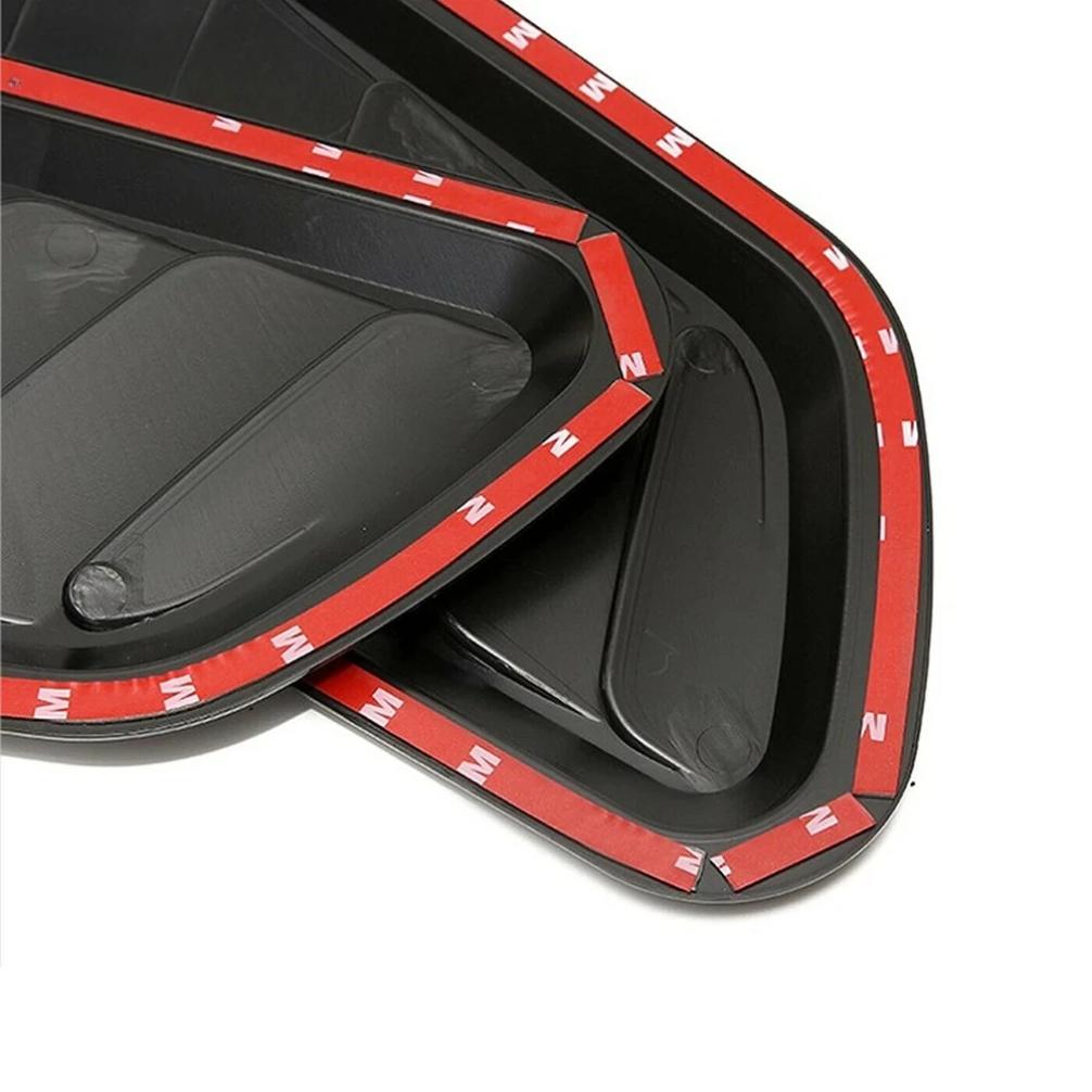 Universal Car Hood Scoop Carbon Fiber Air Intake Vent Cover 2PCS Styling Accessories Exterior Decoration for Easy Install