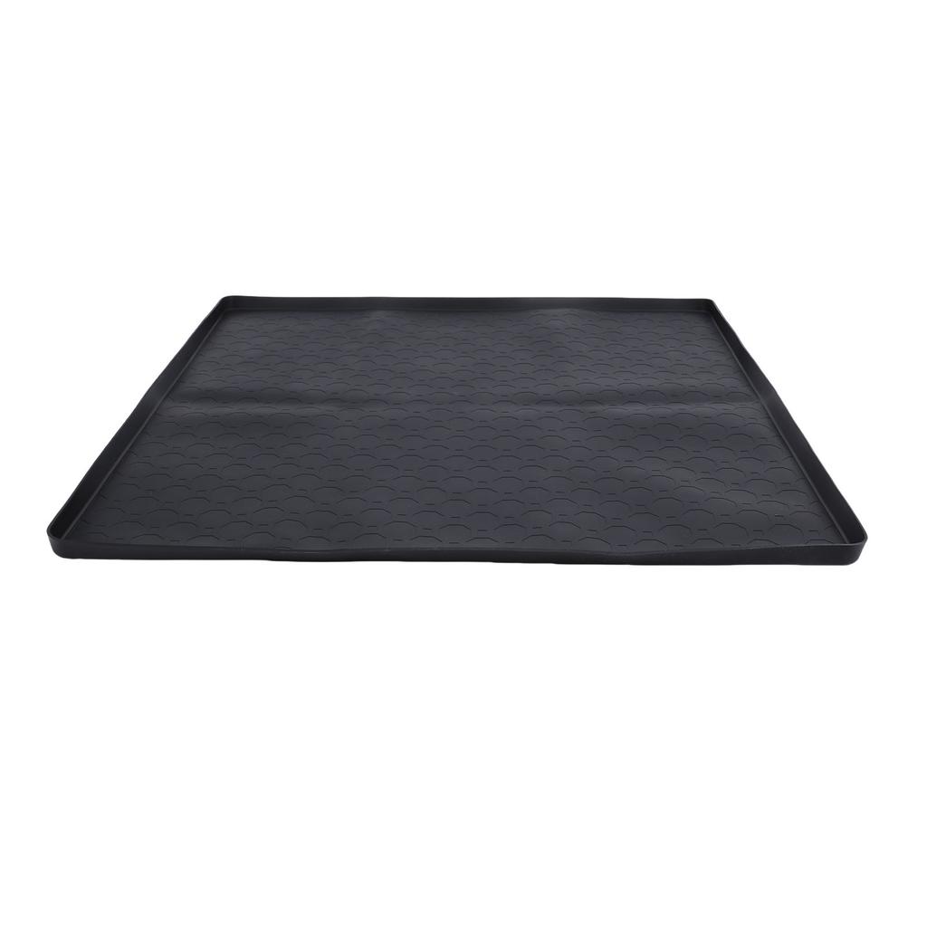 Antislip siliconen lekbak voor koelkast met opstaande rand, geschikt voor wasmachines, voerbakken voor huisdieren en vaatwassers.