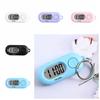 Table Time Display Digital Electronic Clock Keychain Oval Watch Mini LED Digital Clock  Library
