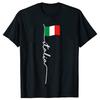 Funny Italy Flag Pole Italian Flag T Shirts Cotton Short Sleeve Birthday Gifts Mens Clothing Fashion Casual Oversized T Shirt