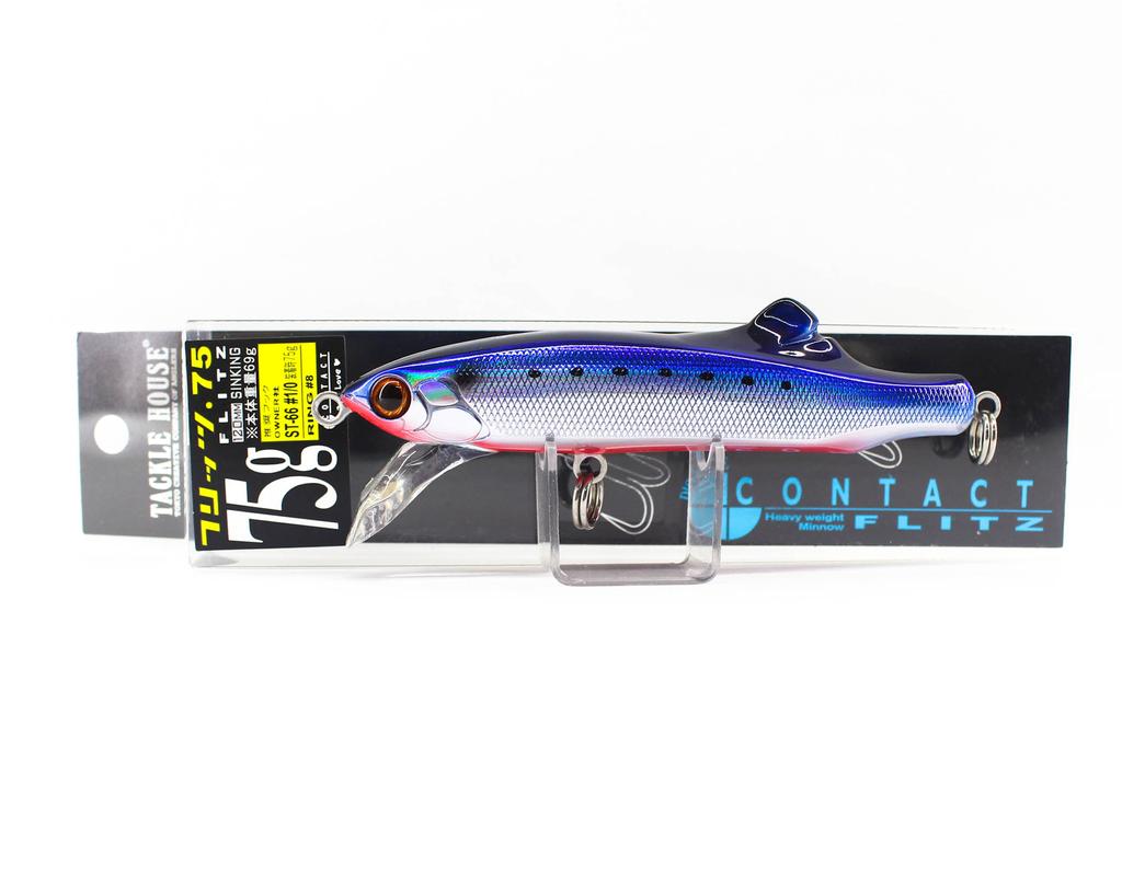 Leurre Tackle House Flitz 60g Coulant - Modèle No.19 (UPC 4515744109583) Pour Pêche En Mer