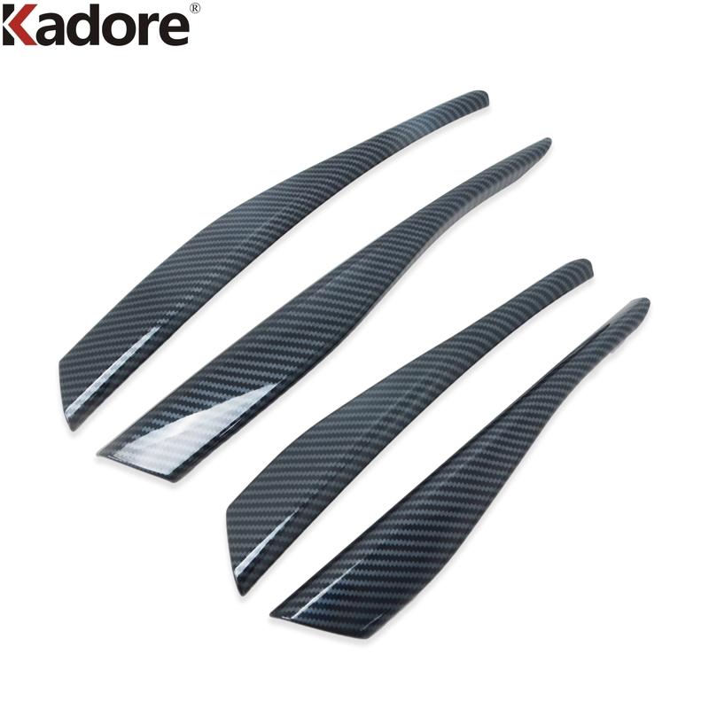 For Volkswagen VW Golf 8 MK8 Pro R Carbon Car Front Bumper Grille Grill Cover Trim Fog Light Trims Accessories