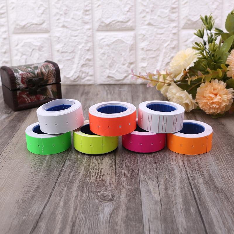 Set of 10 Rolls Price Tag Label Sticker Rolls for Pricing Label for Gun MX5500 Shop Price Gun Label