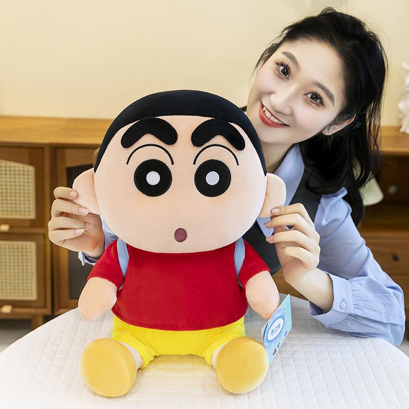 Shin-chan Plush Backpack Pillow - Large, Cute, Soothing Doll Toy