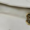 [Gebraucht] GG Marmont Doppel G Logo Nieten Federverschluss Klappe V Gestepptes Leder Mini-Schultertasche - Gut #15RGI17