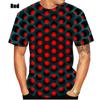 2025 Men's Printed 3D Geometric Pattern Digital Printing Casual Fashion Short Sleeve T-shirt