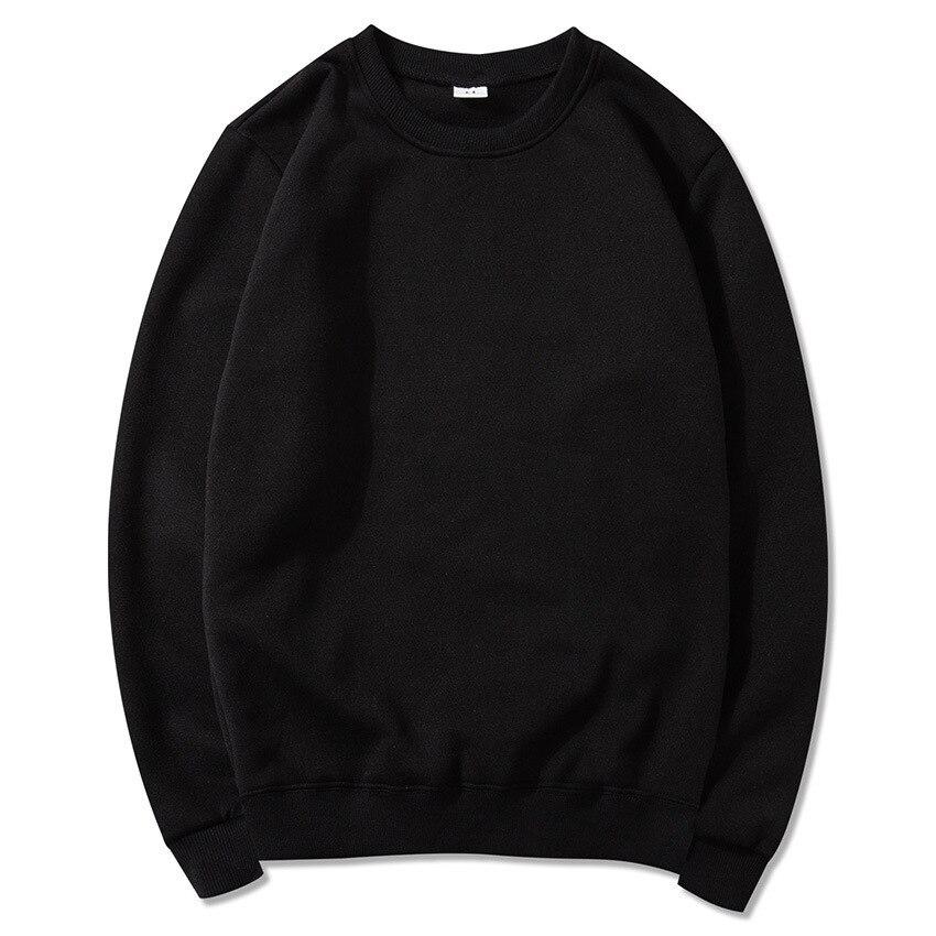 New Casual Sweatshirts Men Hoodies Pullover Streetwear Solid Hoodie Hiphop Basic Hoodies