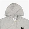Comme Des Garons Play Schwarzer Hoodie mit Doppelherz-Badge Ax T302 051