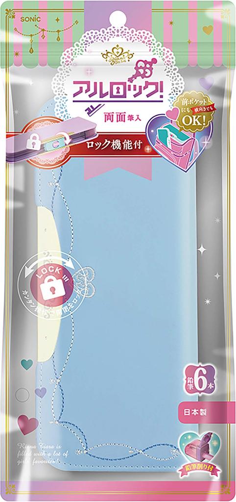 Pencil Liana Tiara Blue [Sonic] Double-sided Case, Alrock, Double-sided Slim, Princess,