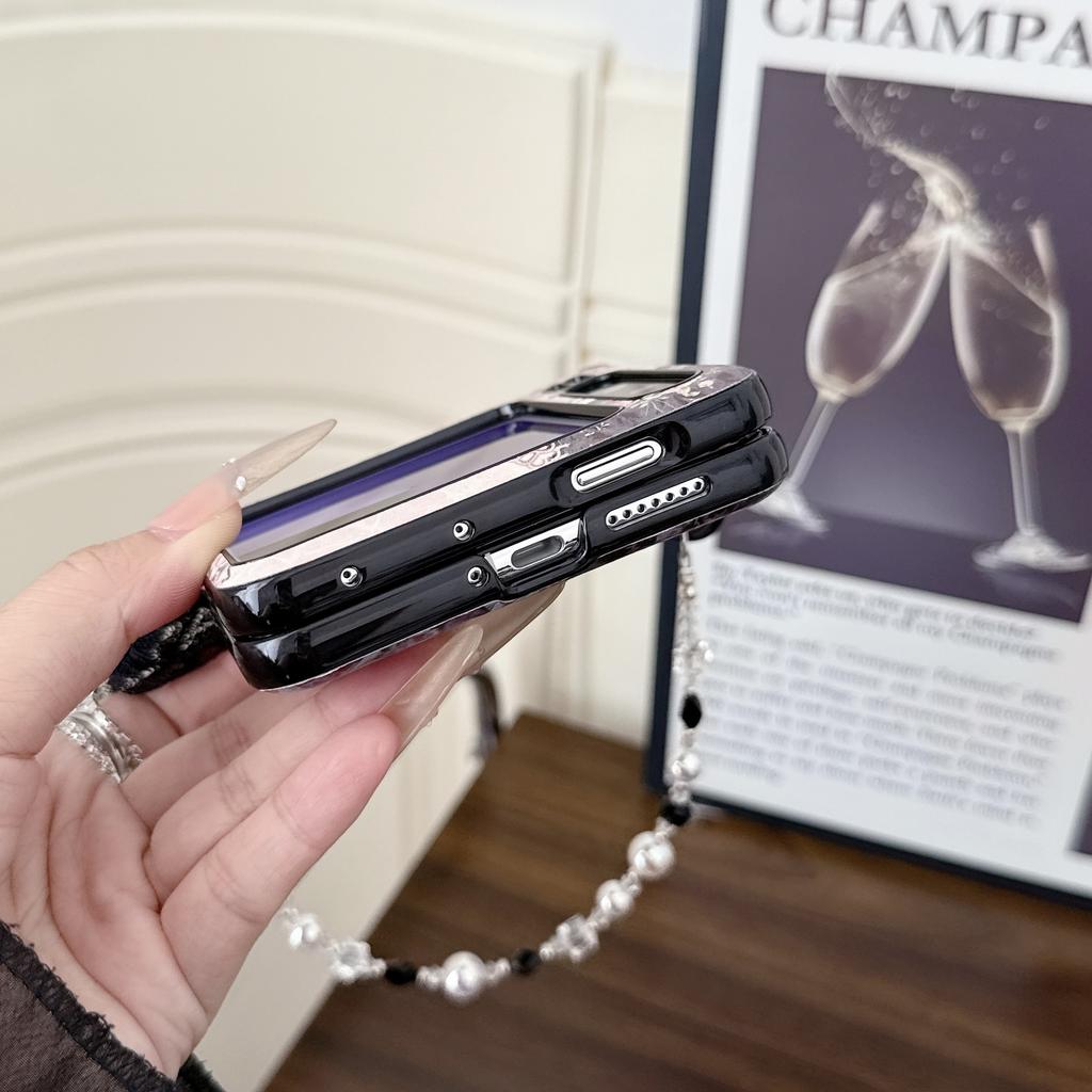 Applicable To Huawei PuraX Collector's Edition Mobile Phone Case KT Cat Magnetic Suction Bracket Chain Honor Vflip Anti-drop  Case