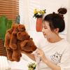 Non-Toxic Kawaii Simulation Animal Brown Bear Polar Bear Plush Doll Cute Furry Bear Plush Toy Home Decor For Children And Children Comfort Gift