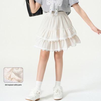 Girls' Korean Style Tiered Ruffle Skirt