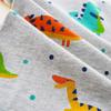 Comfort U Baby Long Newborn Winter Cute Underwear Pajamas for Boys and Easy Dinosaur Winter Size Rompers, Sleeves, 3-Piece Set, 100% Cotton, Clothes,