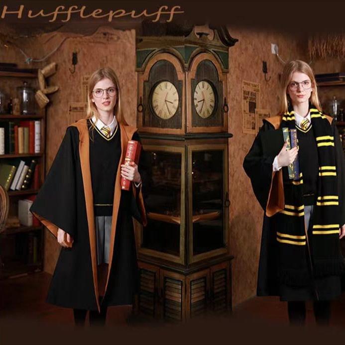New Magic Wizard Costume Cosplay Robe Performance Costume School Uniform Cape Cloak Women Adult Children Halloween Christmas Carnival Party