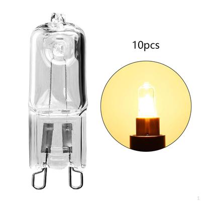10 Adet 28W Halojen Lambalar G9 Ampuller Enerji Tasarruflu Fırın Mikrodalga için Sıcak Beyaz