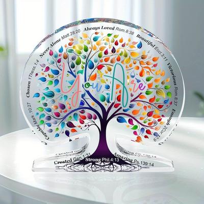 Christian Gifts for Women Birthday Unique, Tree of Life Inspirational Gifts for Mom Friends Female Coworker, Religious Spiritual Encouragement Gift  
