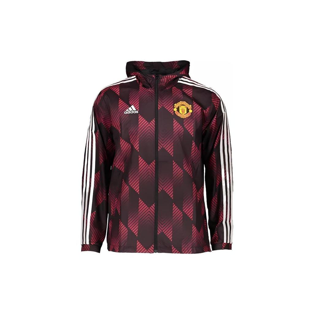 Adidas Manchester United Jackets Men's Fuchsia Hooded Moderate GR3872