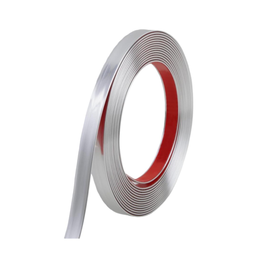 

1PC 5mx1cm Molding Trim Peel and Stick Gold Flexible Self Adhesive Waterproof Wall Mirror Corner Round Edge Tile Trim 5m срібний