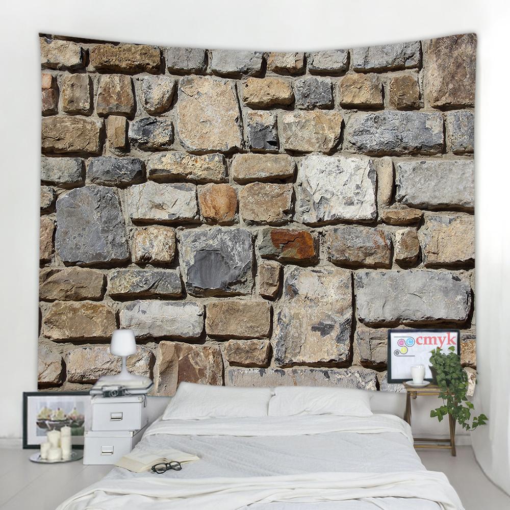 3d Printing Brick Stone Wall Tapestry Visual Art Decoration Tapestry Boho Tapestry Bedroom Dorm Room Home Decor