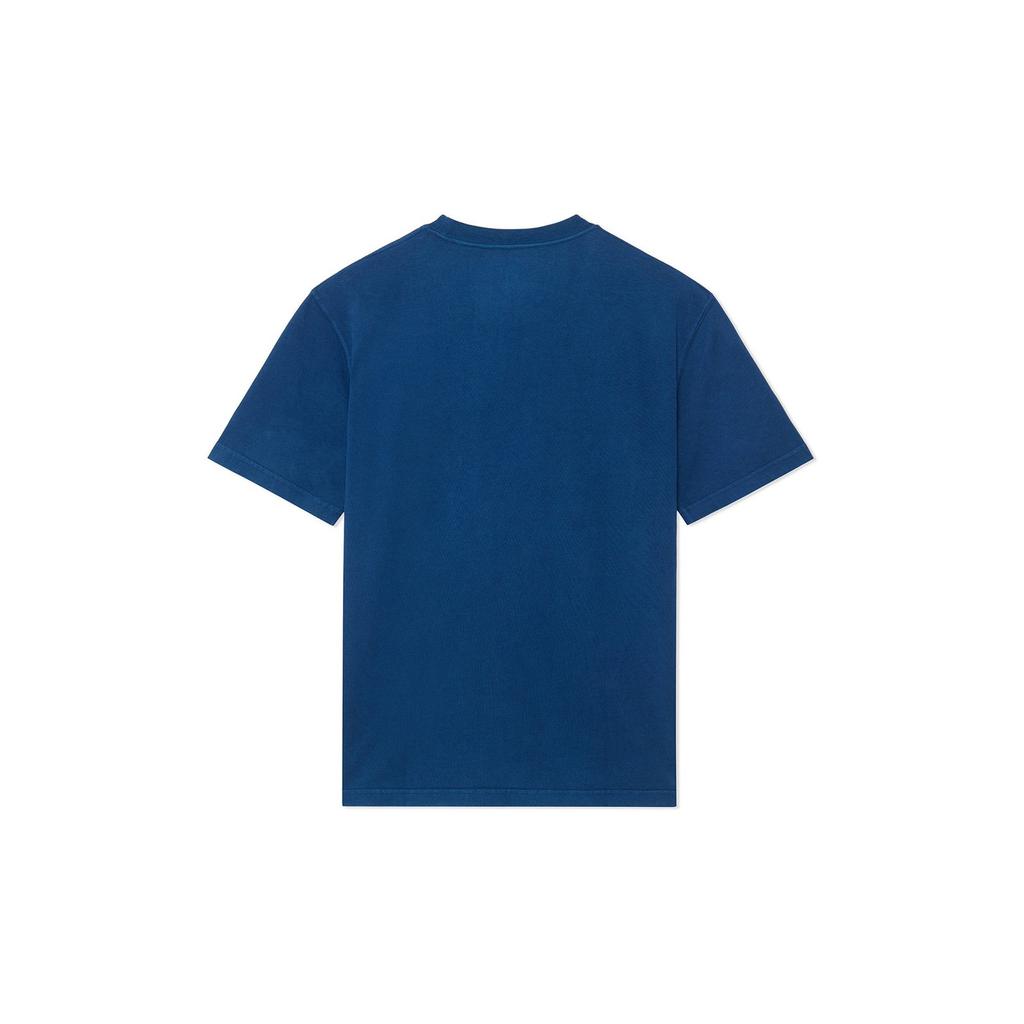 Li-Ning Imagination Unleashed Logo Print Round Neck Short Sleeve T-Shirt Men Tops Blue AHSS144-3