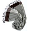 Mary 2016 Autumn and Winter Herringbone Pattern Business Men's Wool Scarf Gray Brown Two-color Warm Cashmere Scarf